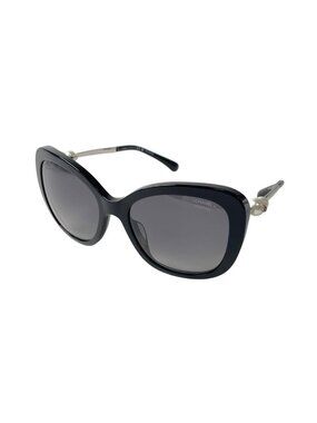 Chanel CC Logo Sunglasses Faux Pearl